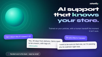 AI customer support chatbot setup for Shopify stores by Zohanify
