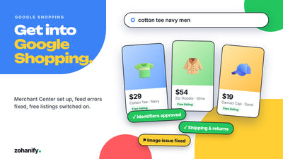 Google Merchant Center and shopping feed setup for Shopify by Zohanify
