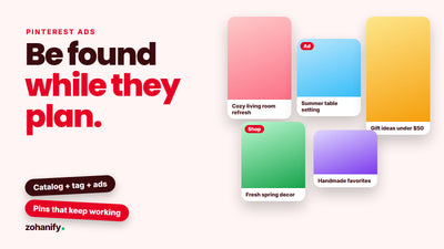 Pinterest ads and shopping setup for Shopify by Zohanify