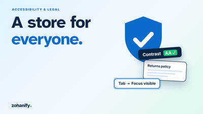 Shopify accessibility and legal pages setup by Zohanify