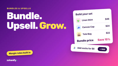Shopify product bundles, upsells and cross-sell setup by Zohanify