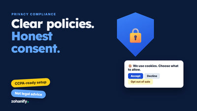 Shopify CCPA and U.S. privacy compliance setup by Zohanify
