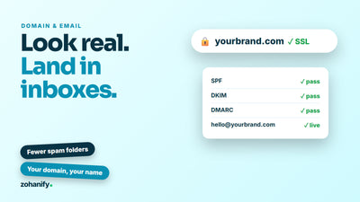 Shopify domain, DNS and business email setup by Zohanify