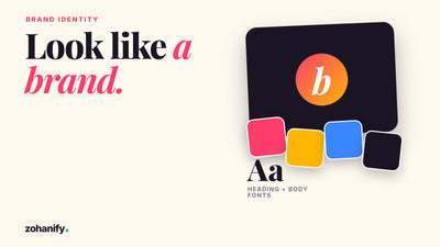 Shopify logo and brand identity kit with palette and fonts by Zohanify