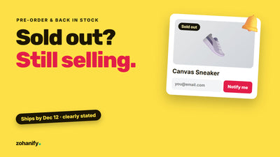 Shopify pre-order and back-in-stock alert setup by Zohanify