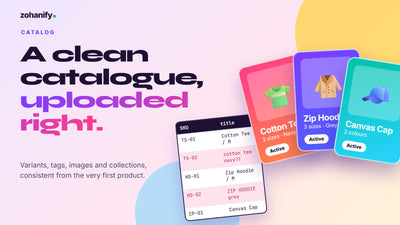 Shopify product upload and catalog management service by Zohanify