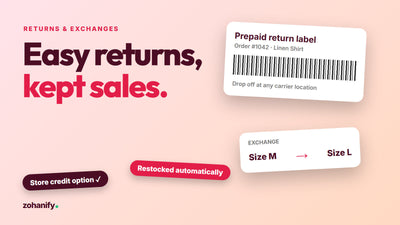 Shopify returns and exchanges portal setup by Zohanify