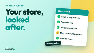 Monthly Shopify store management and support service by Zohanify