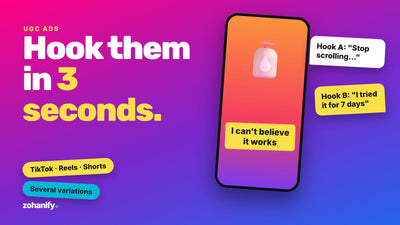 UGC video ads and creative for Shopify brands by Zohanify