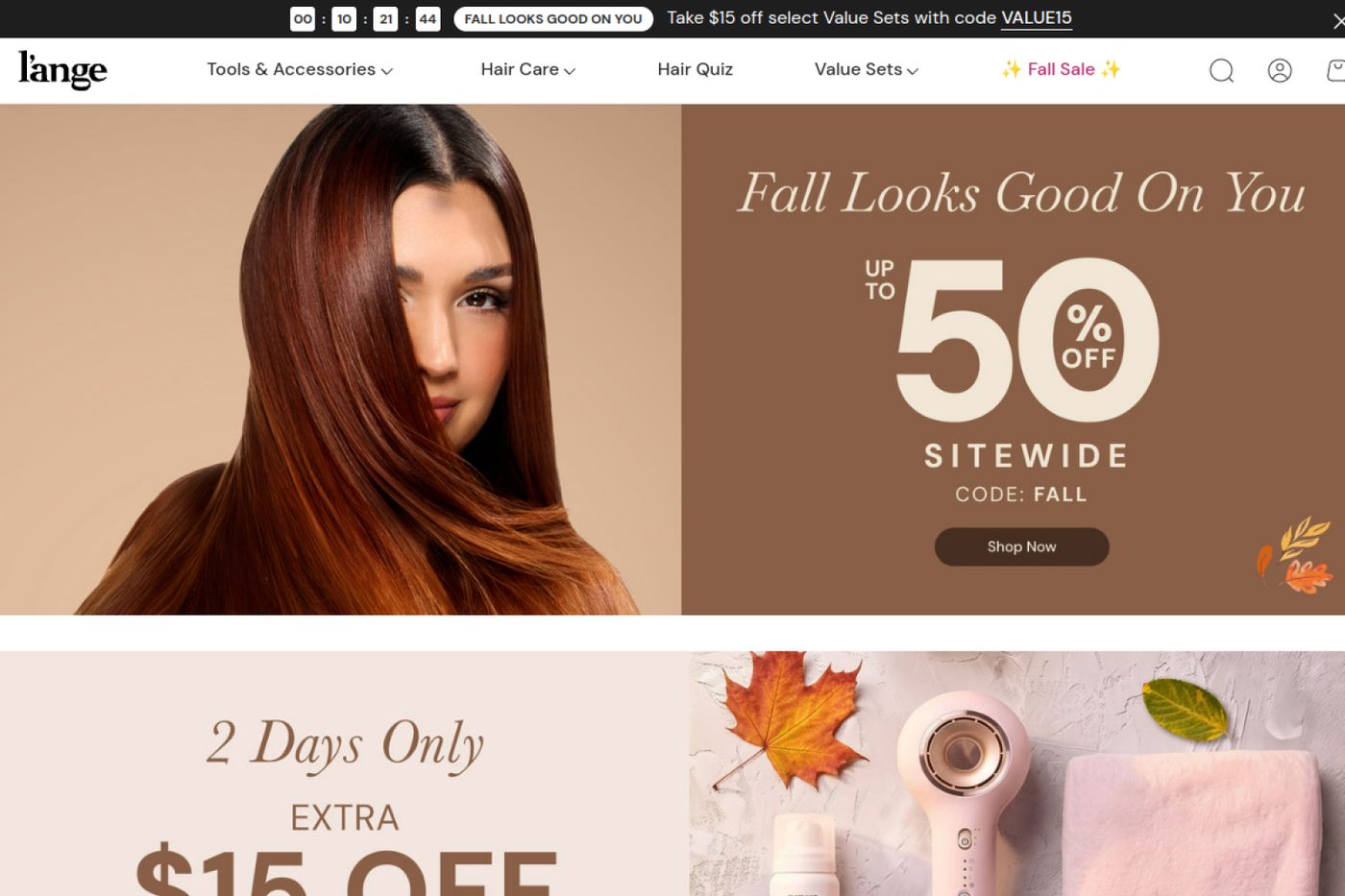A routine-based hair-tools storefront