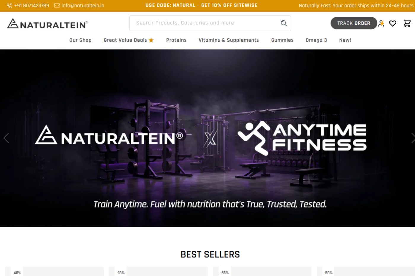 A supplement store built for repeat orders