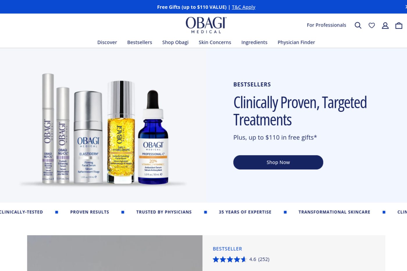 SEO for a 35-year skin-concern brand