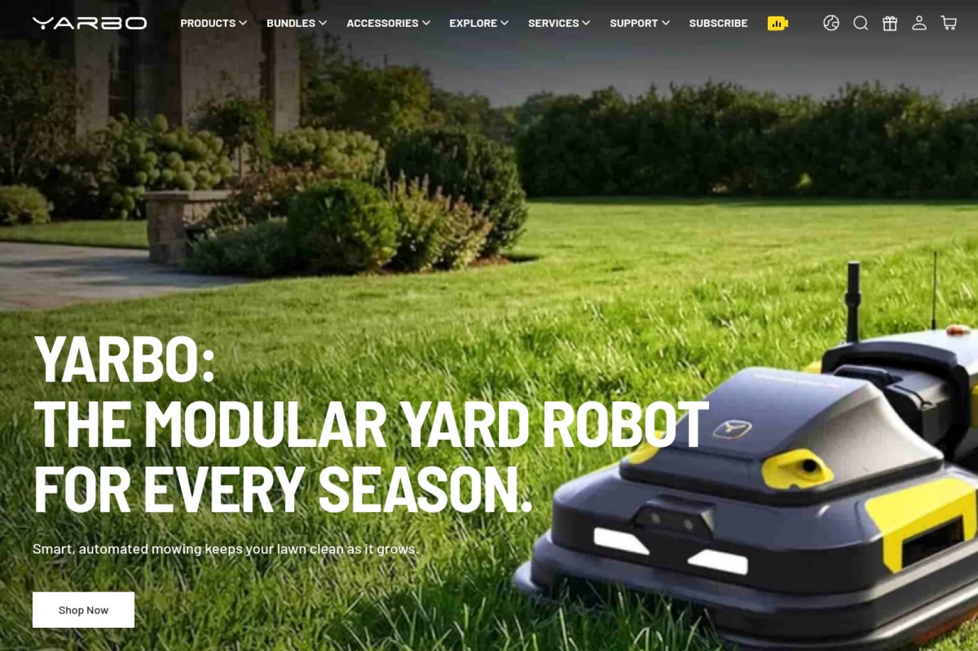A modular robot storefront with a configurator